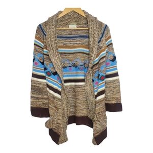 Vintage Helen Sue Southwestern Cardigan Sweater Jacket Size Large Multicolored
